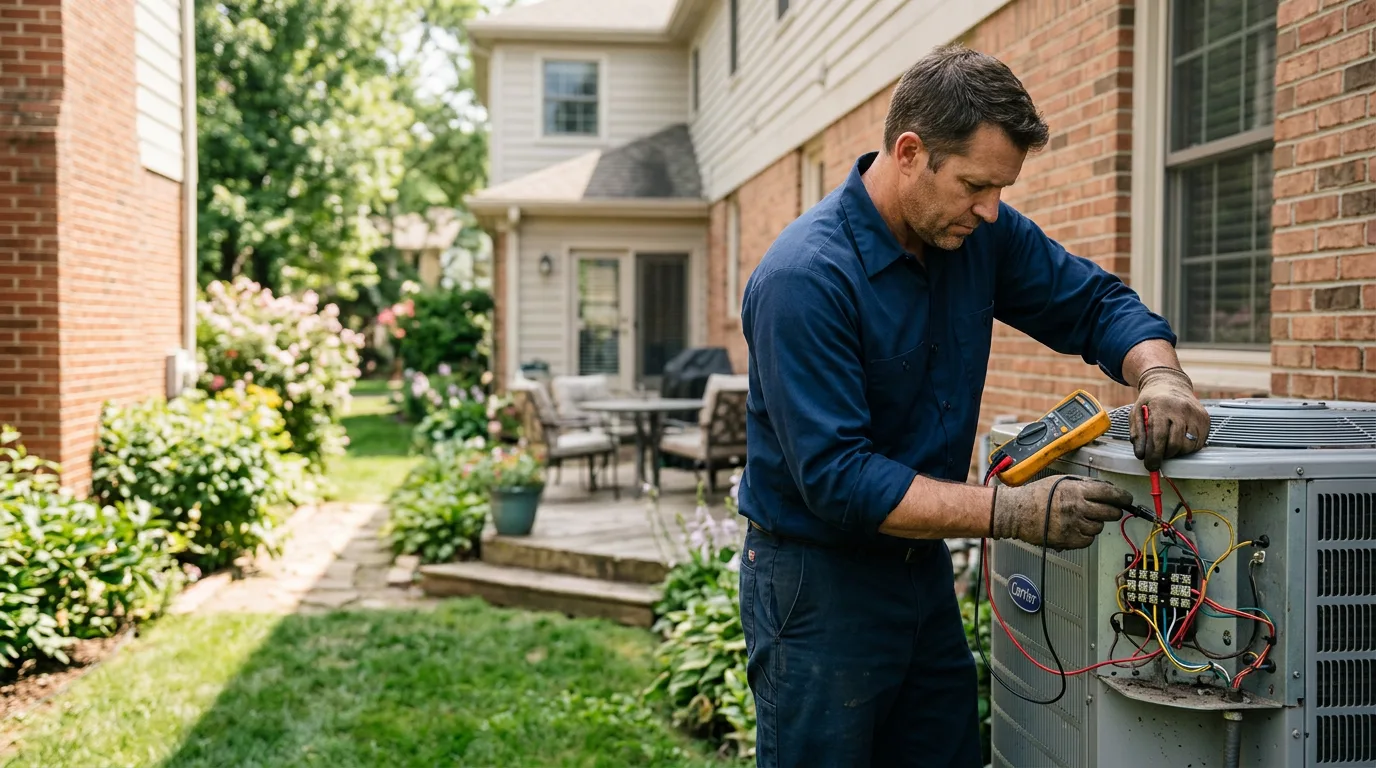 HVAC technician working near Arkansas City, AR